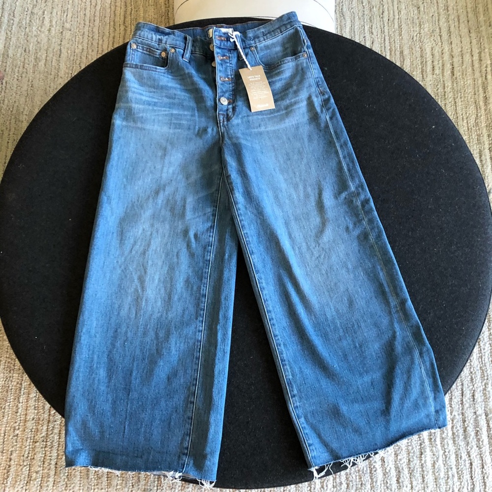 Madewell Slim Wide-Leg Jeans in Garrett Wash